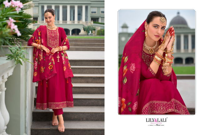 Karwa Anarkali By Lily And Lali Long Kurti With Bottom Dupatta Wholesalers In Delhi
